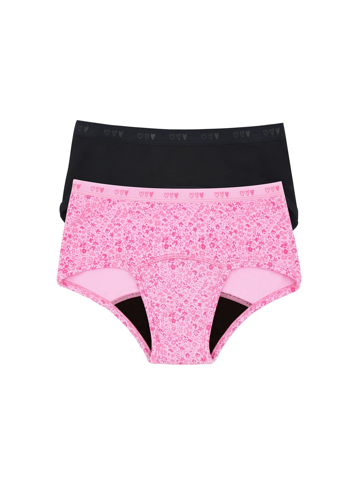 LOVE LUNA First Teen 2 Pack Period Boyleg Brief 10-11 years - Image 1 thumbnail